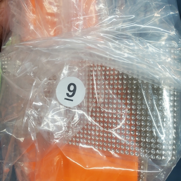 🎉HP🎉 Neon Orange Blingy Slip in Sandal Summer ready NWT - Picture 8 of 8